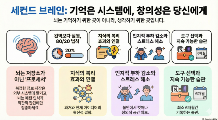 세컨드 브레인 제1장: 세컨드 브레인의 개념과 기초