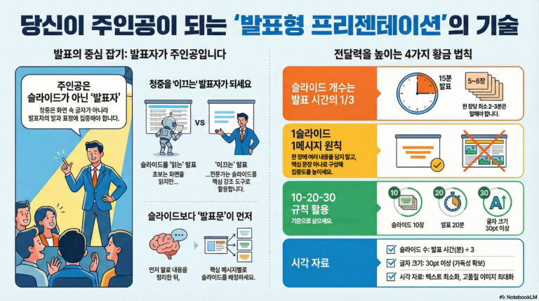 프리젠테이션 1장: 발표형 프리젠테이션 – 당신이 주인공이 되는 발표의 기술