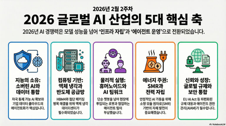 2026년 2월 2주차 글로벌 AI 산업 지형도 및 트렌드 분석