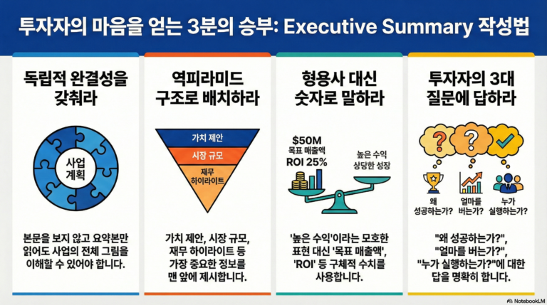 투자자에게 어필하는 Executive Summary의 중요성