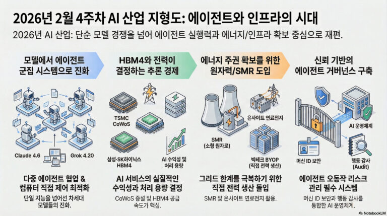 2026년 2월 4주차 글로벌 AI 산업 지형도 및 트렌드 분석