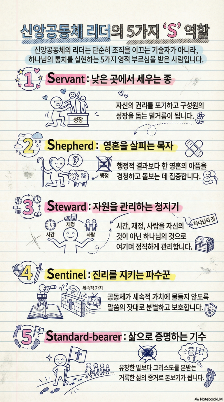 신앙공동체의 리더십: 성경과 복음적 고전이 말하는 5가지 역할