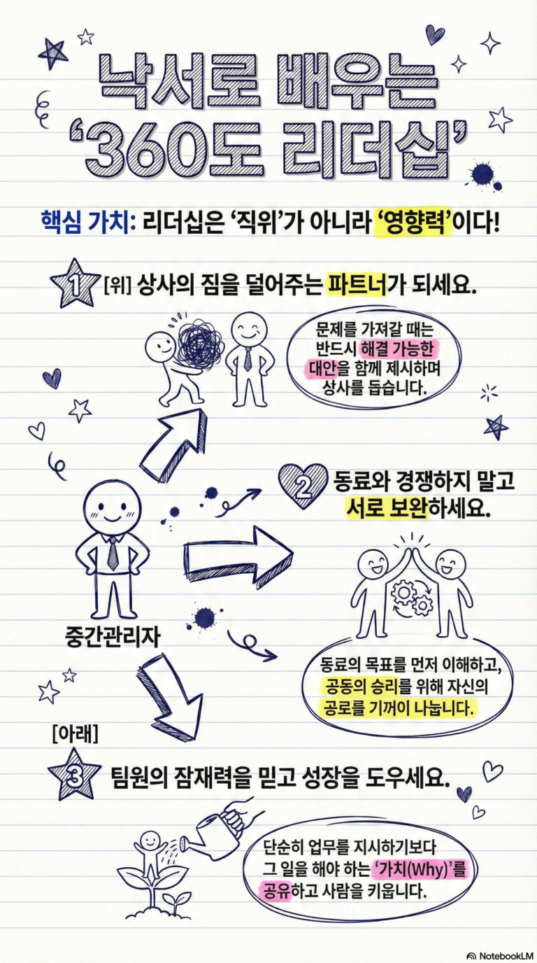 존 맥스웰의 360도 리더십: 조직의 중간에서 영향력 발휘하기