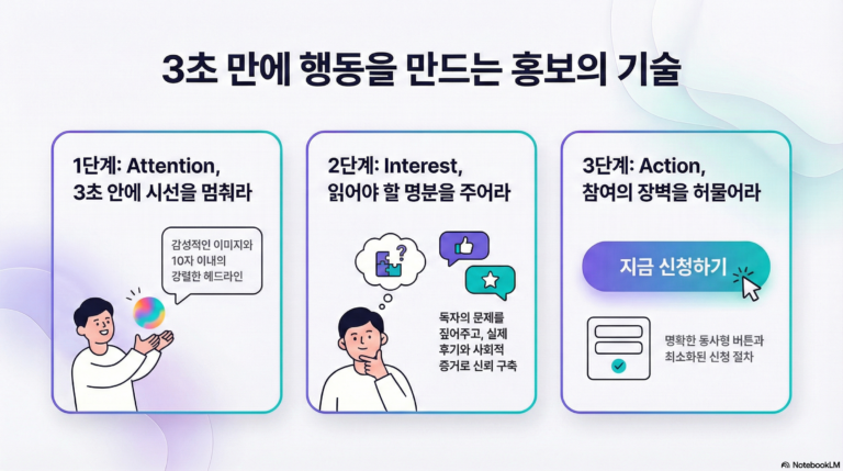 프리젠테이션 – 6. 3초의 승부, 시선을 사로잡고 행동을 이끌어내는 홍보 자료 작성 전략