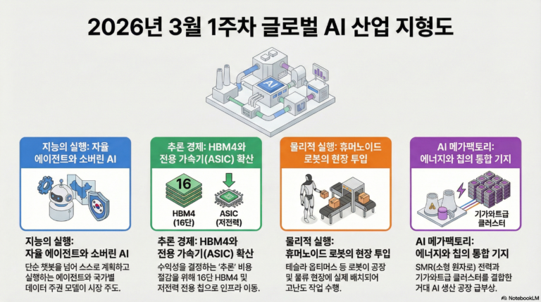 2026년 3월 1주차 글로벌 AI 산업 지형도 및 트렌드 분석