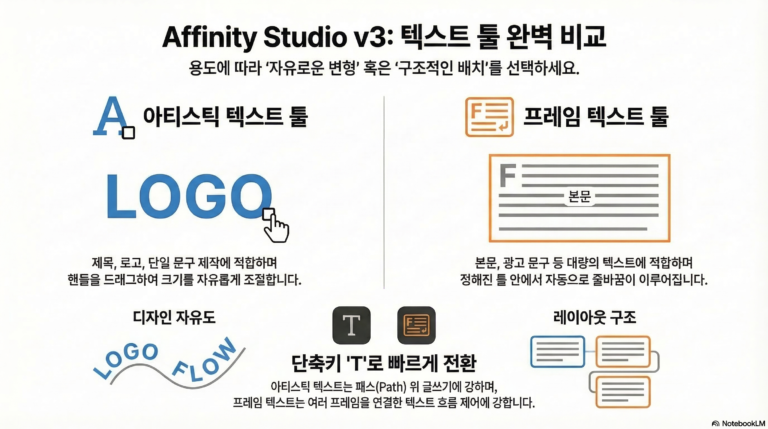 Affinity – 3-01. 텍스트 툴 사용 방법