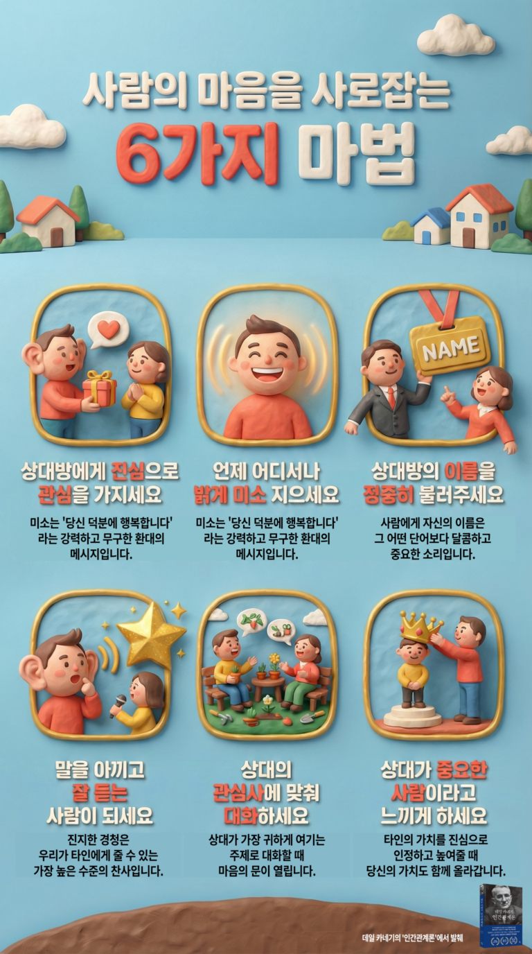 사람의 마음을 사로잡는 6가지 마법