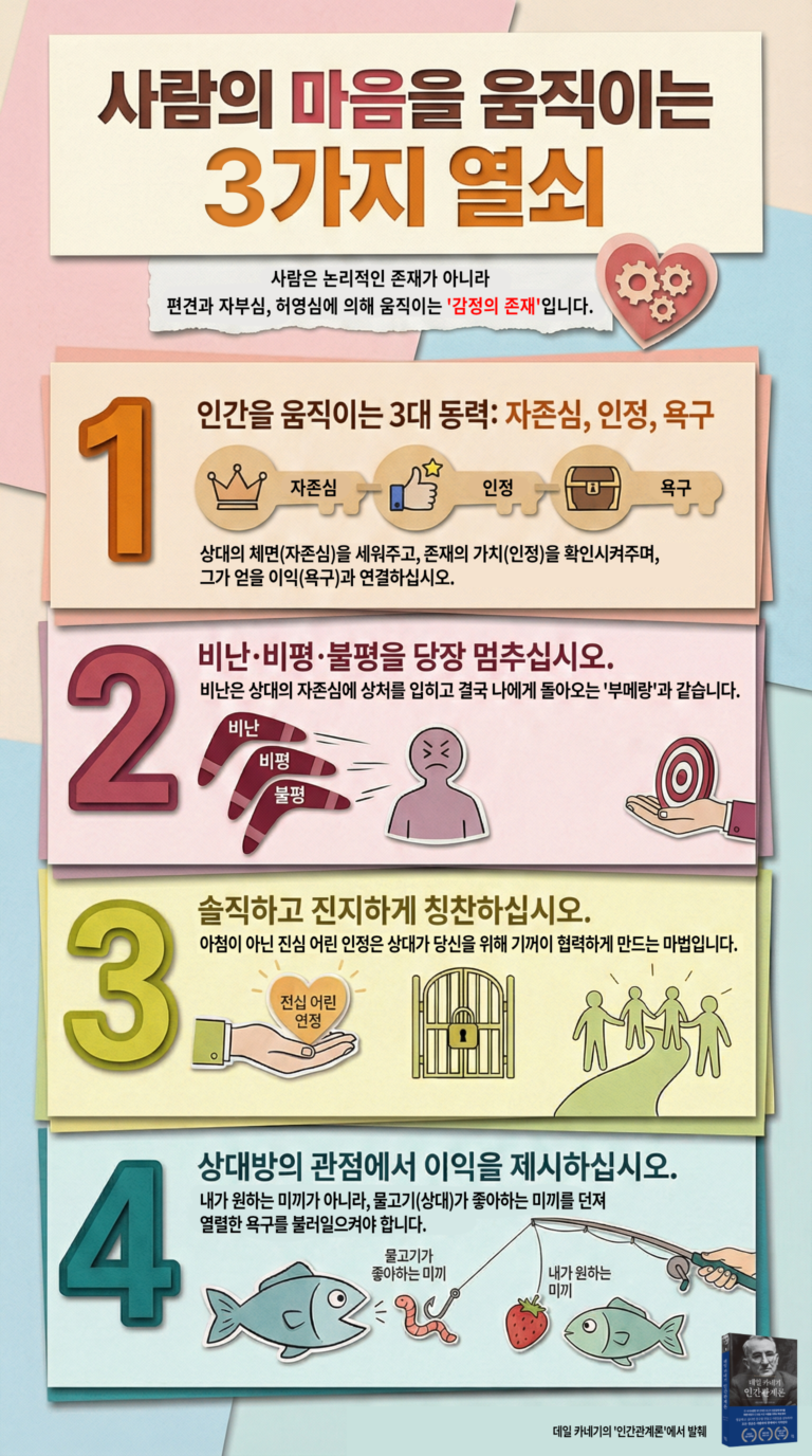 사람의 마음을 움직이는 3가지 열쇠