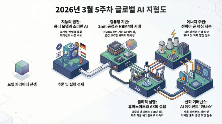 2026년 3월 5주차 글로벌 AI 산업 지형도 및 트렌드 분석