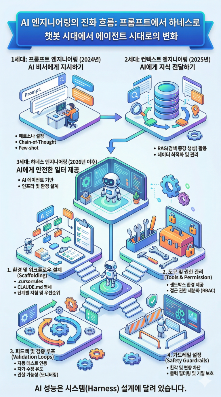 AI 엔지니어링의 진화 흐름: 프롬프트에서 하네스로