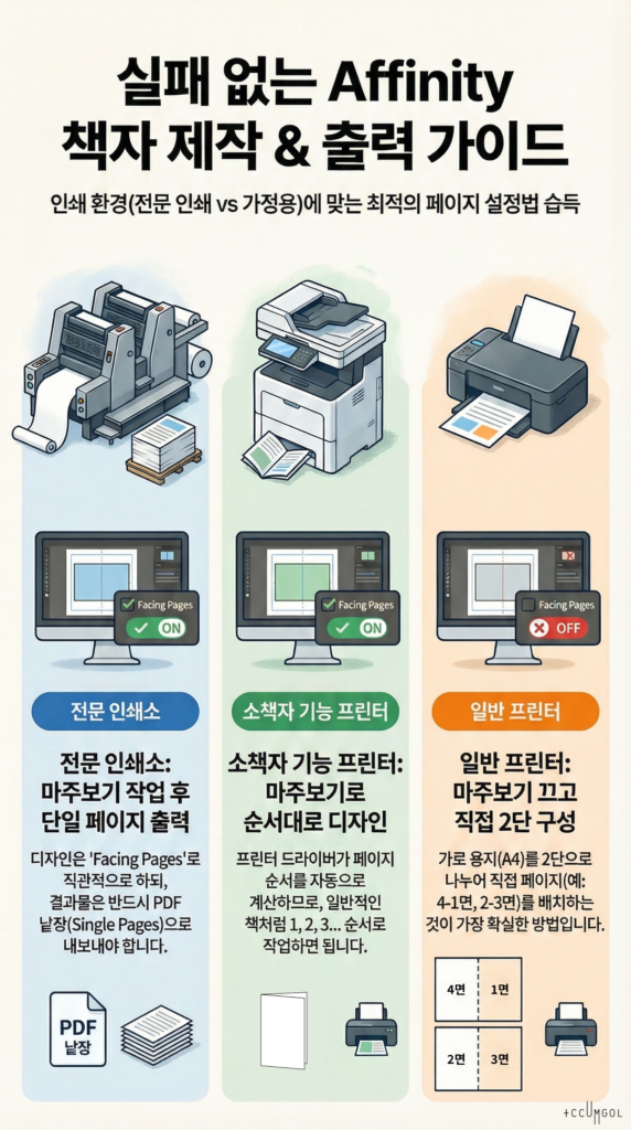 페이지 레이아웃 – Facing Pages 사용에 관하여