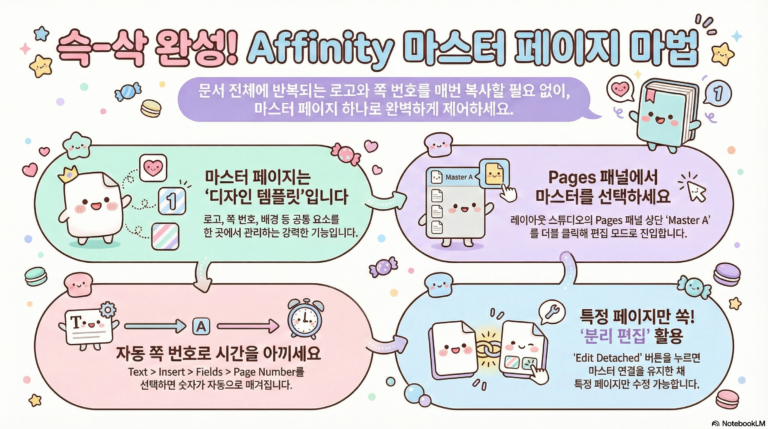 Affinity – 3-03. 레이아웃 스튜디오의 ‘마스터 페이지’ 이해
