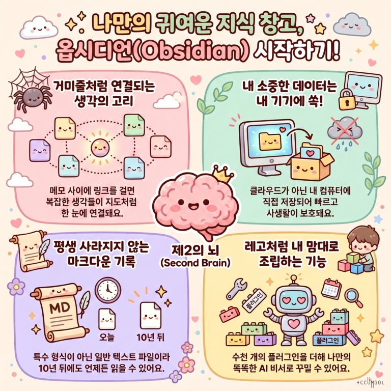 옵시디언(Obsidian)을 소개합니다: 내 생각을 연결하는 ‘제2의 뇌’