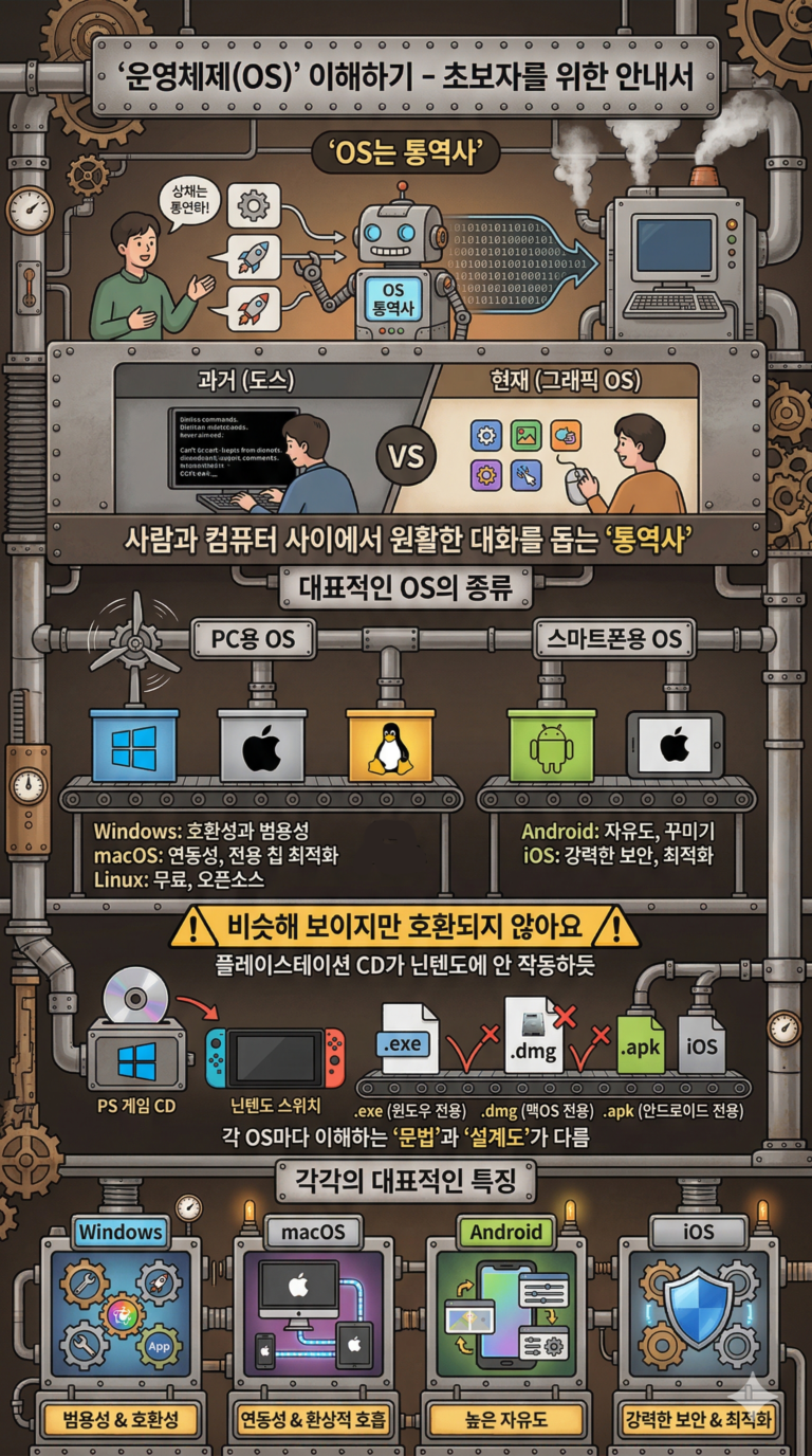 오퍼레이팅 시스템(운영체제)이 뭐예요?