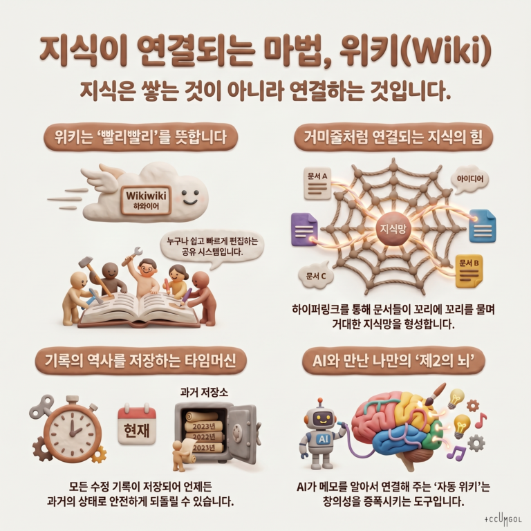 위키(Wiki)란 무엇인가요?: 지식이 연결되는 마법의 거미줄