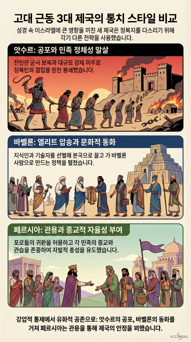 성경 속 고대 근동 제국들의 통치 스타일 비교 분석