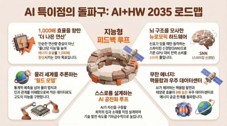 [특집 ‘특이점’] 4. 장벽을 허물 새로운 트리거 – AI+HW 2035 로드맵과 미래기술이 제시하는 한계 극복의 경로