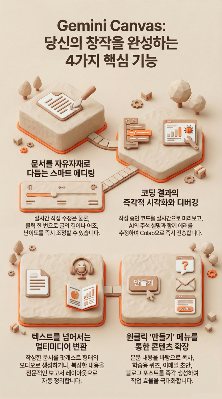Gemini Canvas: 당신의 완벽한 AI 작업 파트너