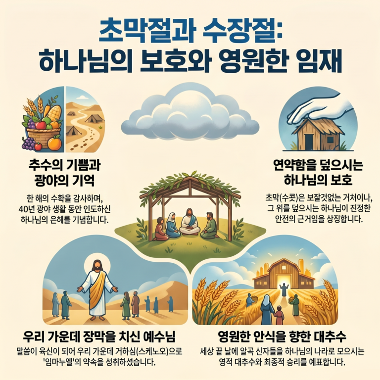 수장절과 초막절: 영원한 안식과 임재