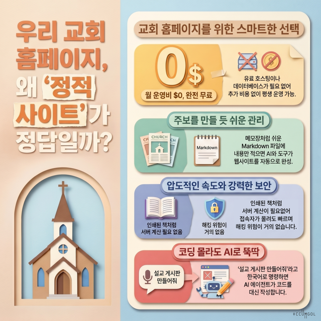 교회 홈페이지 무료 제작 매뉴얼 Chapter 1. 왜, 무엇으로 만들까?