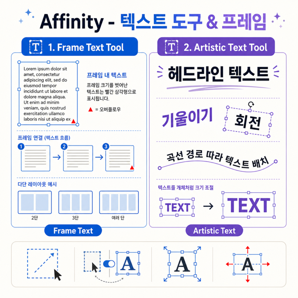 Affinity Chapter 5-Part 1. 텍스트 도구 & 프레임