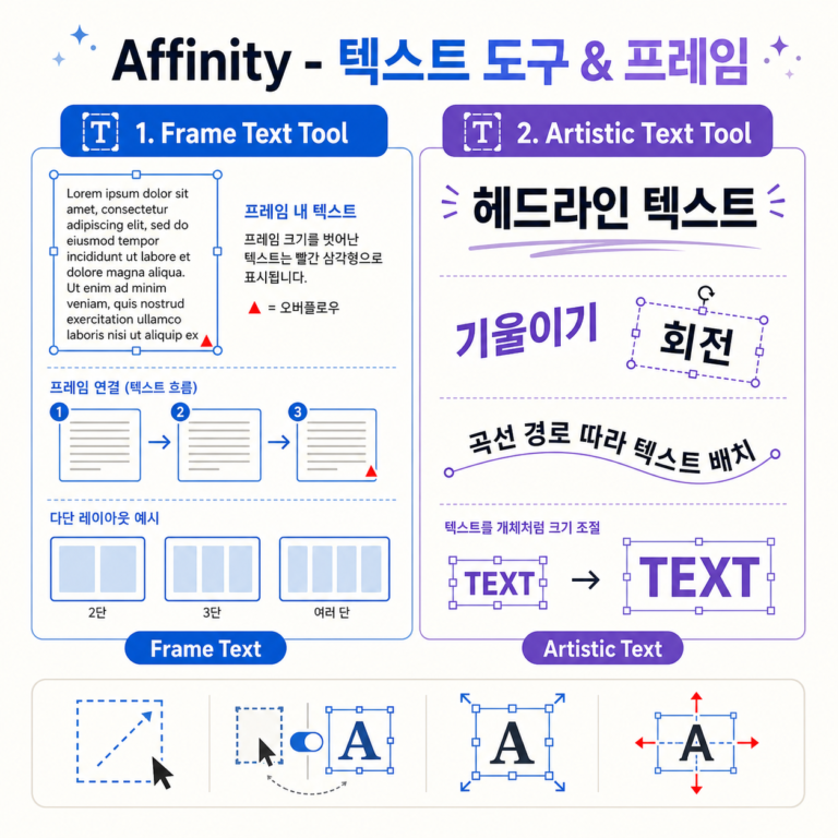 Affinity Chapter 5-Part 1. 텍스트 도구 & 프레임