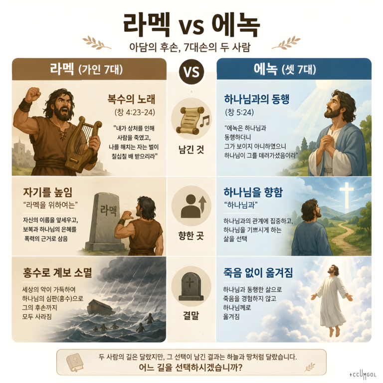 믿음의 계보 3회 — 에녹: 복수의 노래 vs 동행의 걸음