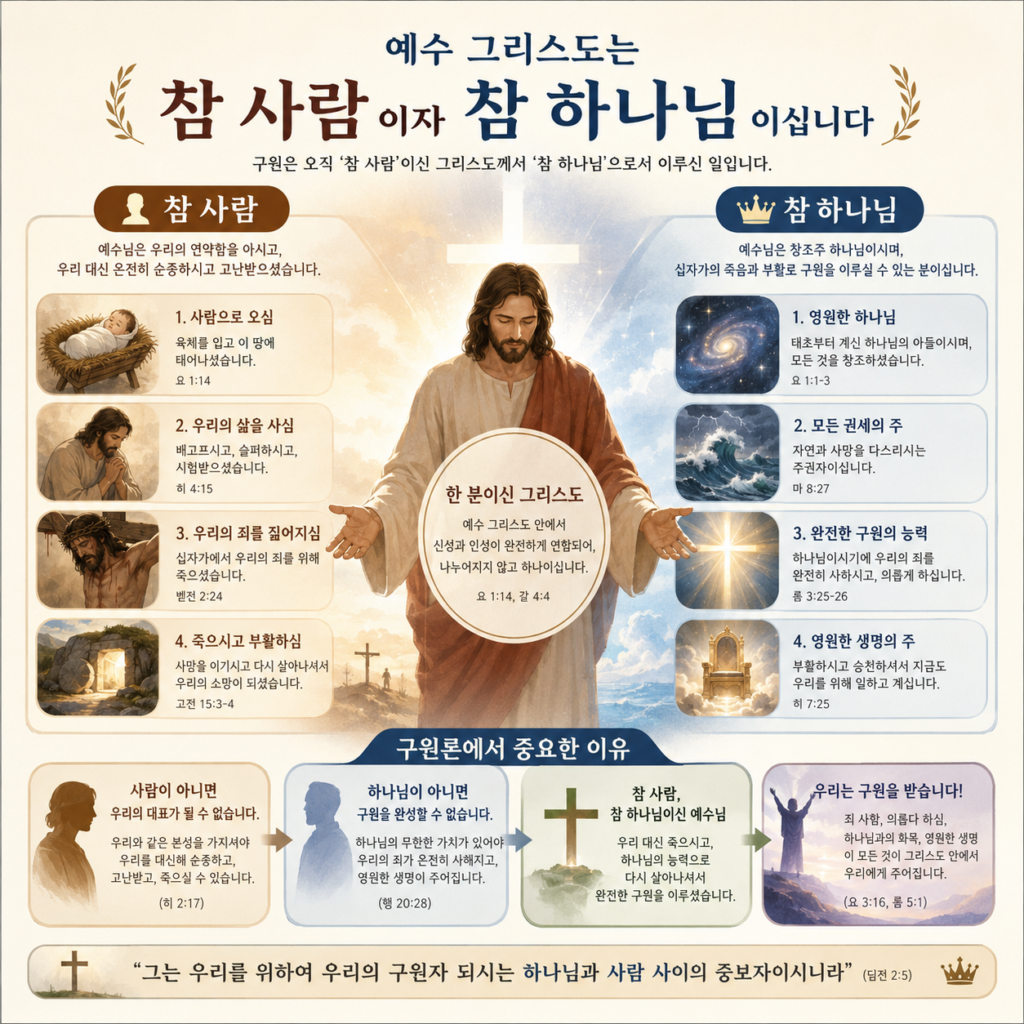 ‘참 사람’이자 ‘참 하나님’이신 예수 그리스도