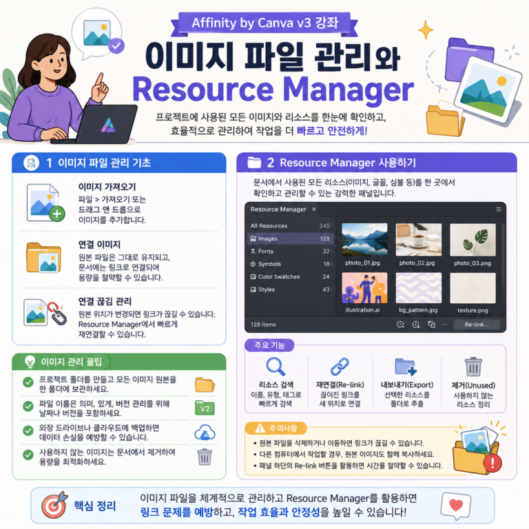 Affinity Chapter 6-02. 이미지 파일 관리와 Resource Manager