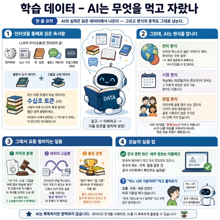 학습 데이터 – AI는 무엇을 먹고 자랐나