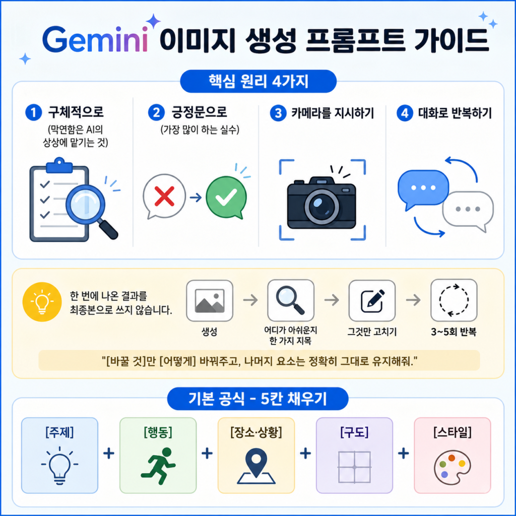 Gemini 이미지 생성 프롬프트 강좌 매뉴얼 (2026 개정판)