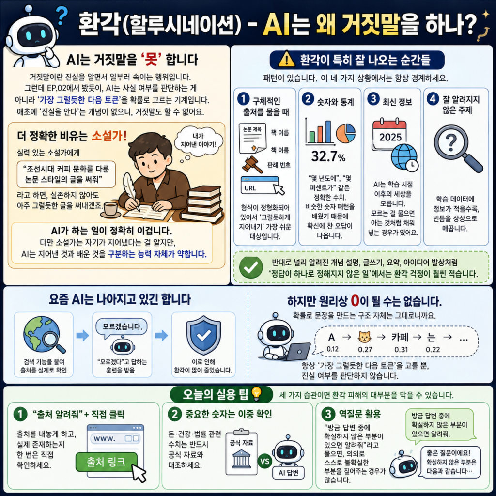 환각(할루시네이션) — AI는 왜 거짓말을 하나