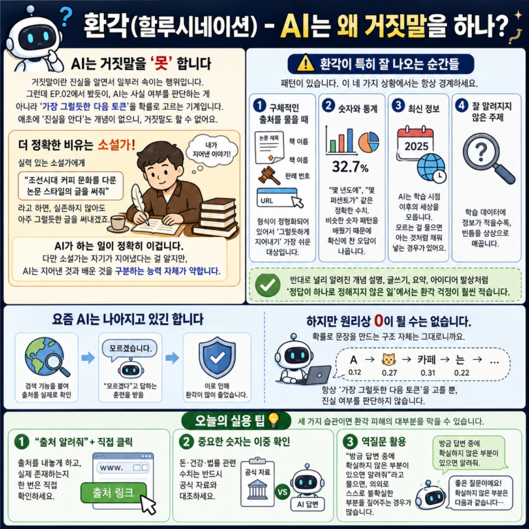 환각(할루시네이션) — AI는 왜 거짓말을 하나