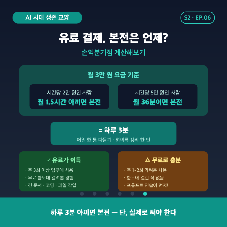 무료 vs 유료, 나는 결제할 가치가 있을까